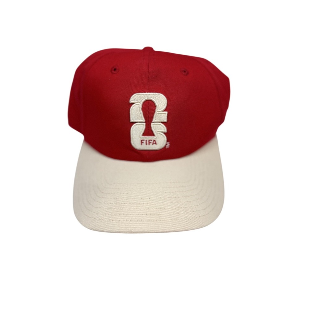 FIFA World Cup Hat Mens One Size Red Cream Strapback Cap FIFAMH019800